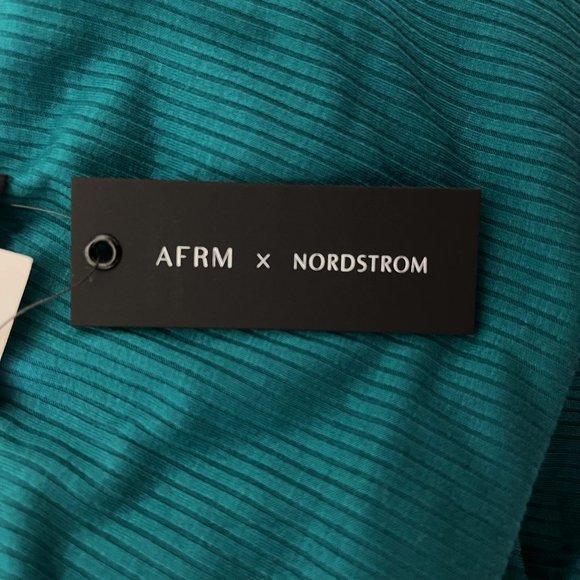 AFRM XL Nia Long Sleeve On Off Shoulder Emerald Green Bodysuit NWT - Picture 5 of 7